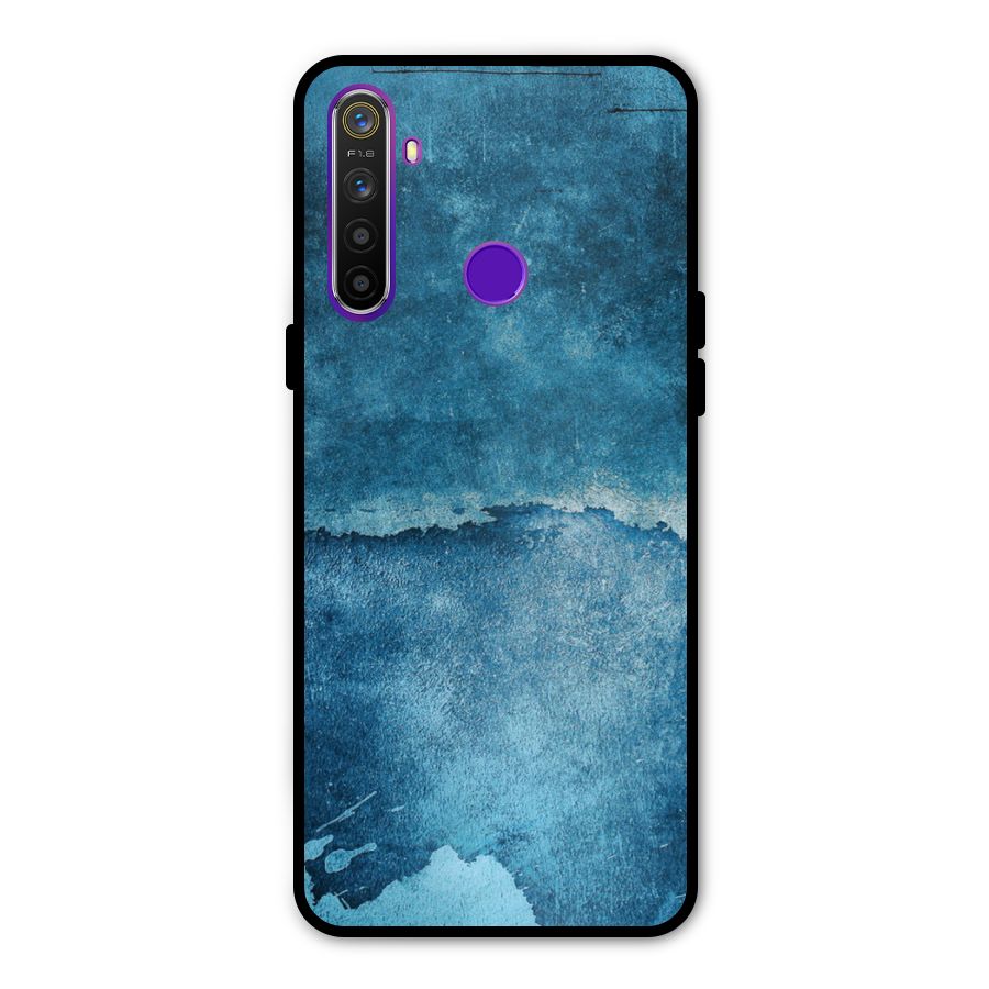 Blue Paint Wall Glass Back Case for Realme 5s