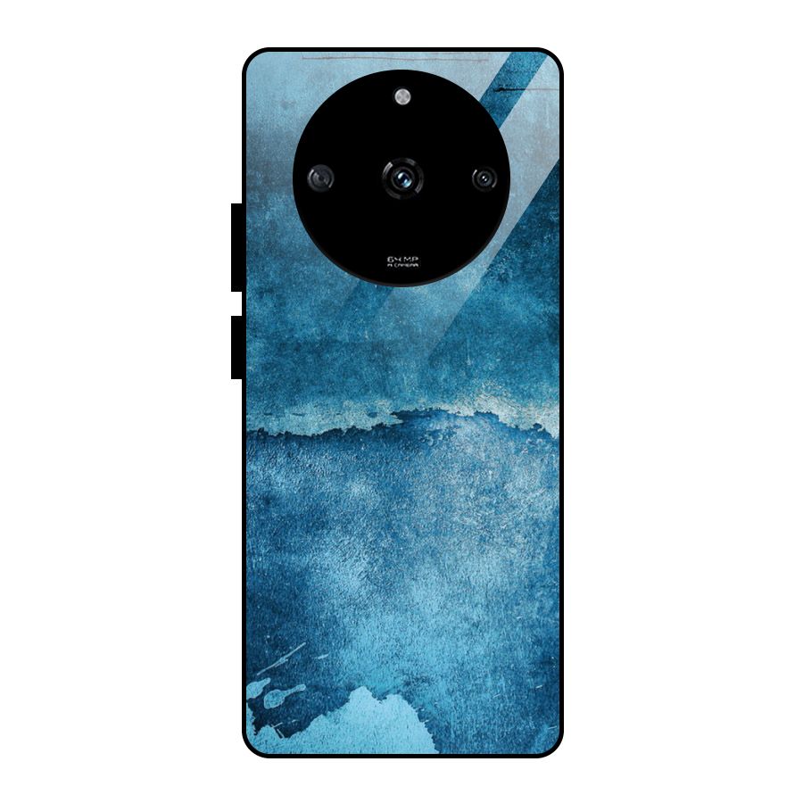 Blue Paint Wall Glass Back Case for Realme Narzo 60 5G