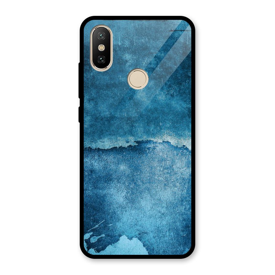 Blue Paint Wall Glass Back Case for Redmi A2
