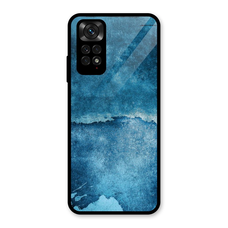 Blue Paint Wall Glass Back Case for Redmi Note 11S