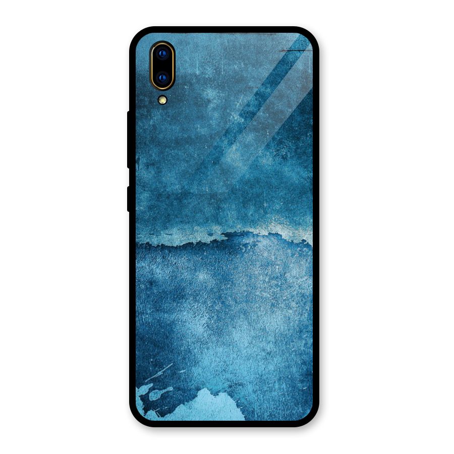Blue Paint Wall Glass Back Case for Vivo V11 Pro