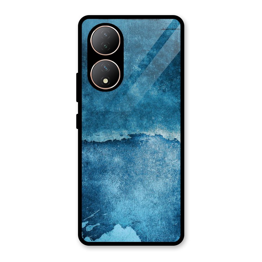 Blue Paint Wall Glass Back Case for Vivo Y100A