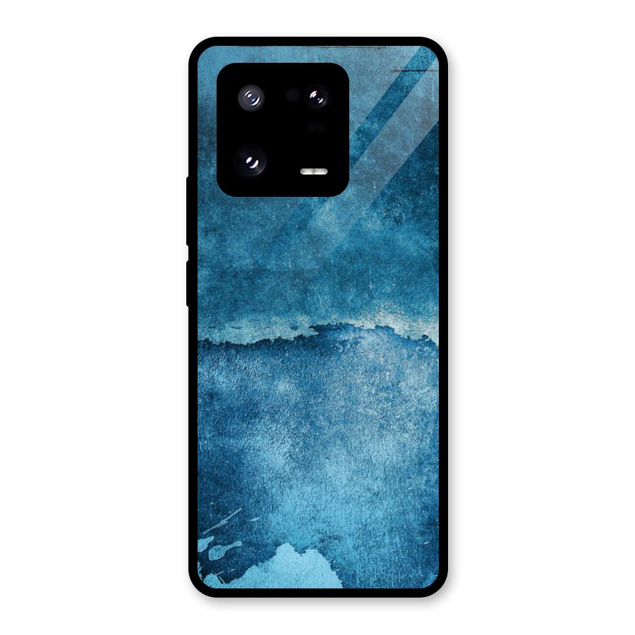 Blue Paint Wall Glass Back Case for Xiaomi 13 Pro