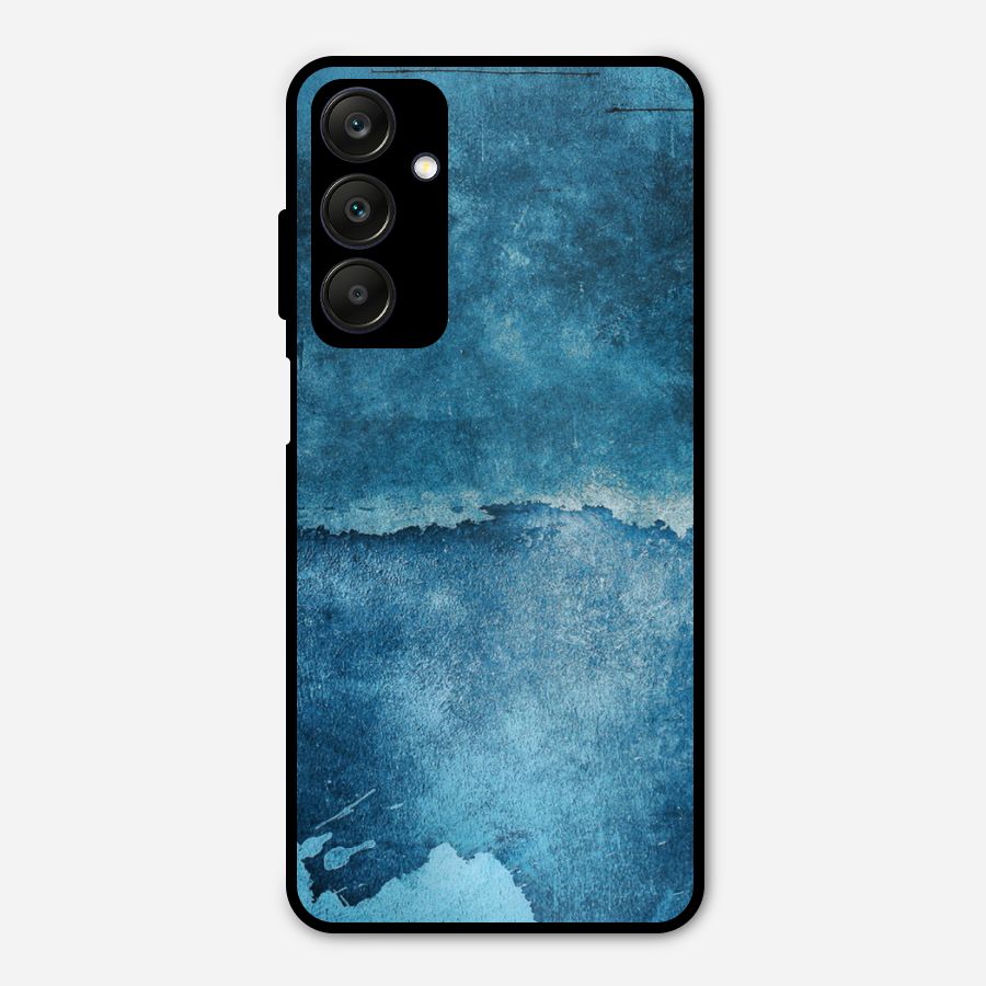 Blue Paint Wall Metal Back Case for Galaxy A25 5G