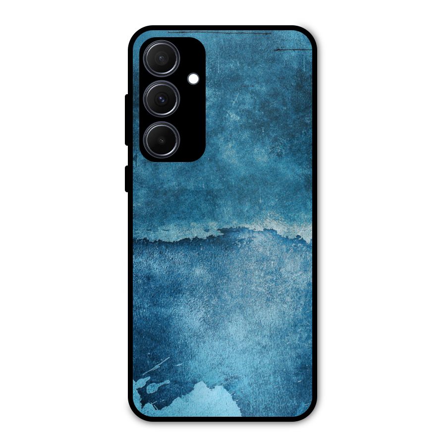 Blue Paint Wall Metal Back Case for Galaxy A35