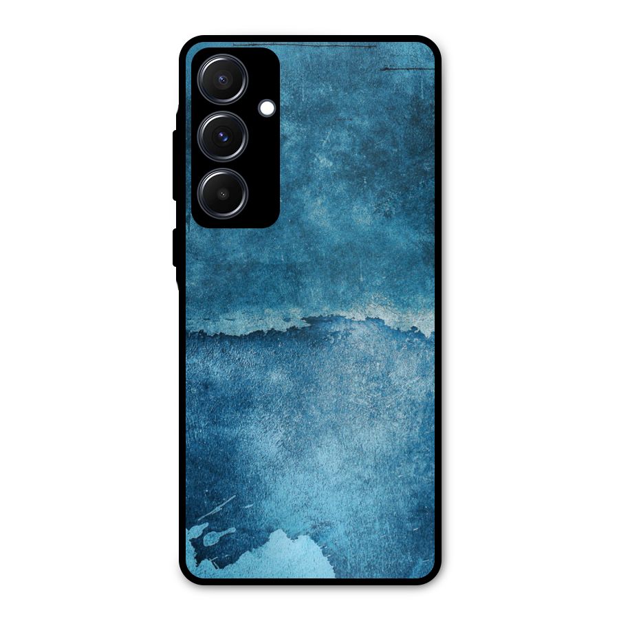 Blue Paint Wall Metal Back Case for Galaxy A55