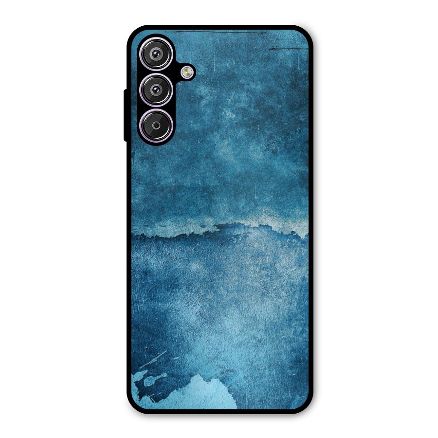 Blue Paint Wall Metal Back Case for Galaxy F15