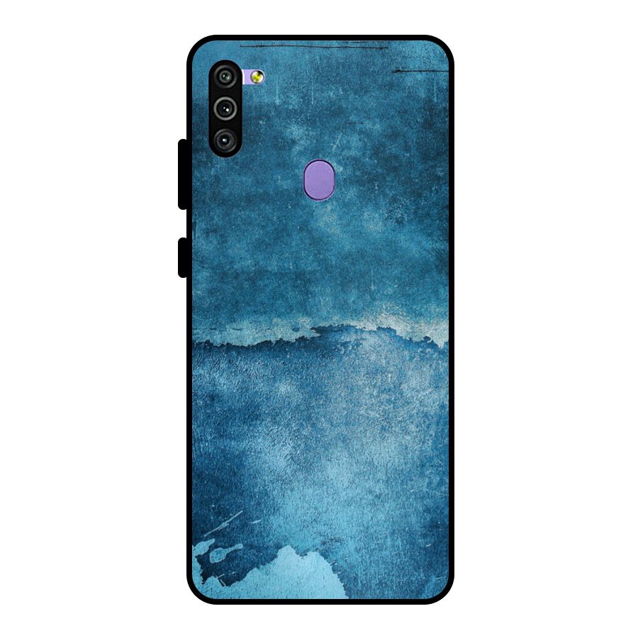 Blue Paint Wall Metal Back Case for Galaxy M11