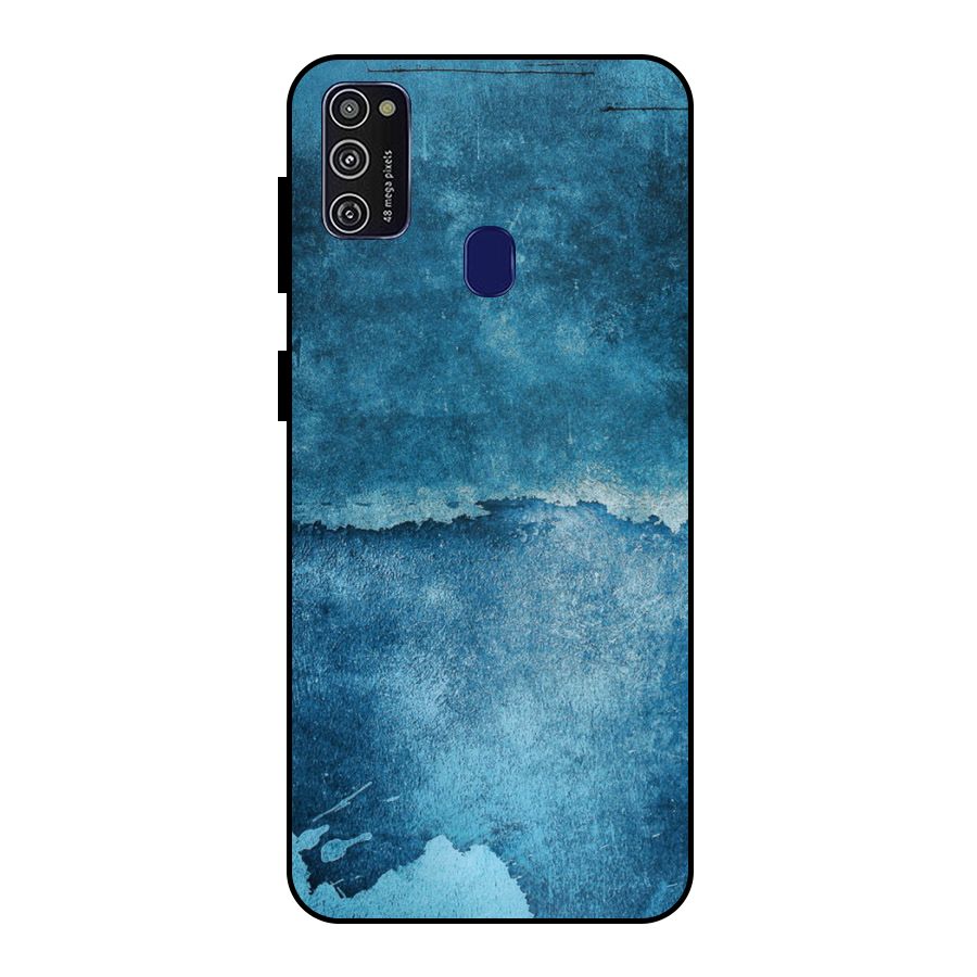 Blue Paint Wall Metal Back Case for Galaxy M21