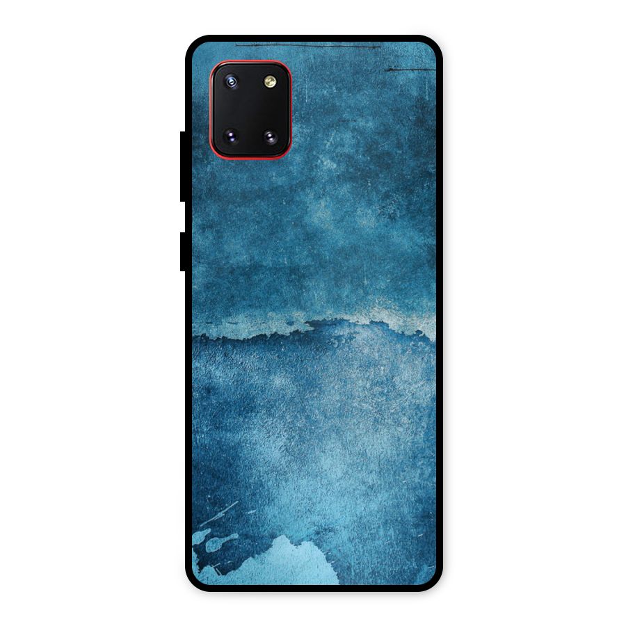 Blue Paint Wall Metal Back Case for Galaxy Note 10 Lite