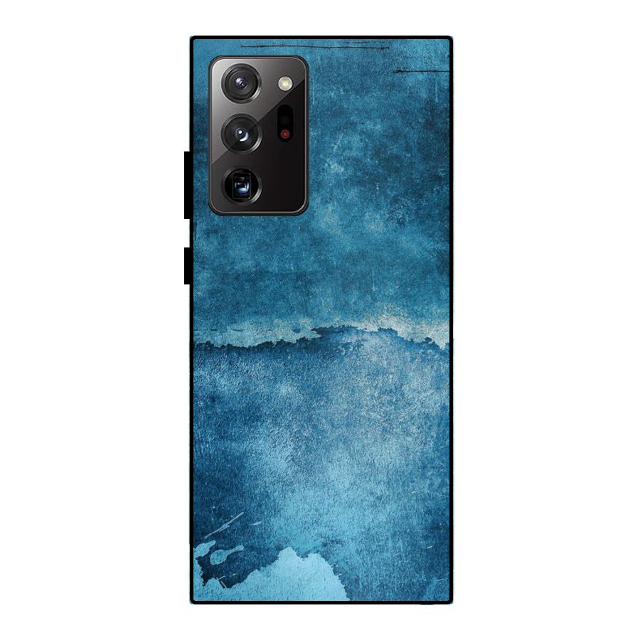 Blue Paint Wall Metal Back Case for Galaxy Note 20 Ultra 5G