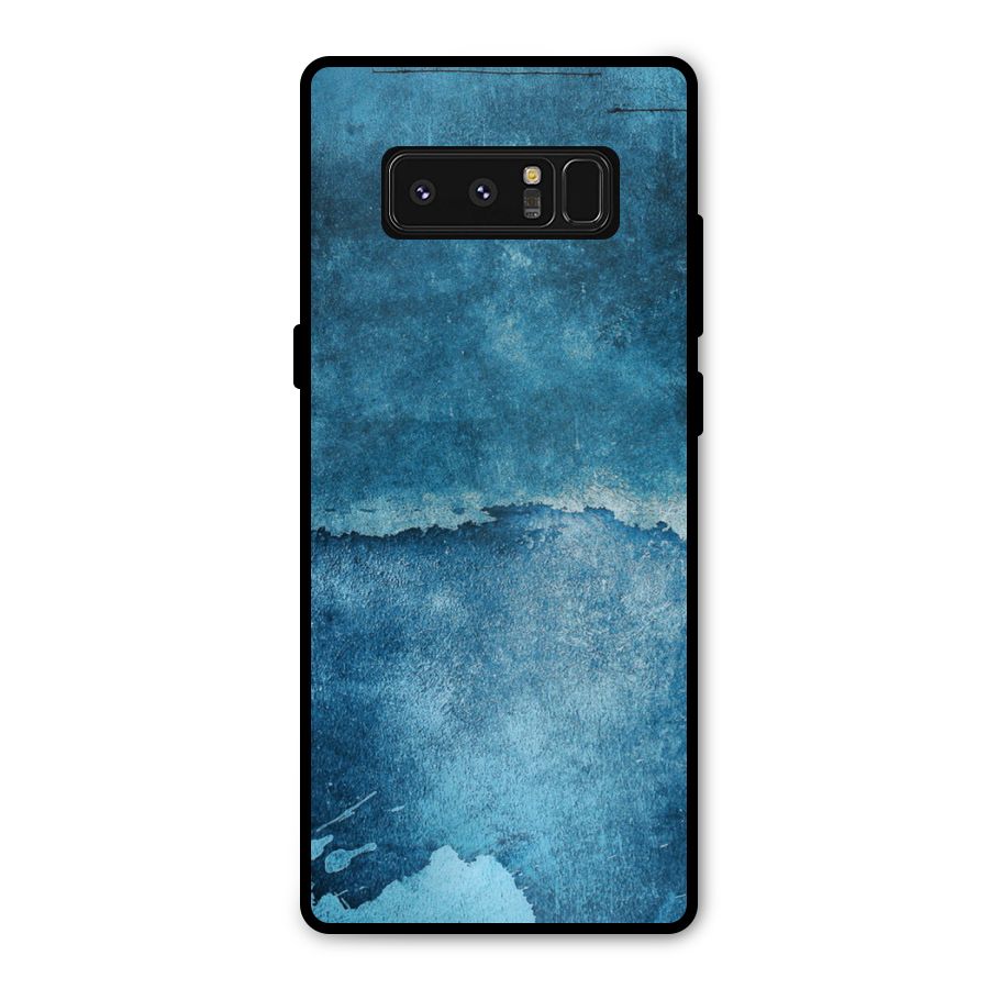 Blue Paint Wall Metal Back Case for Galaxy Note 8