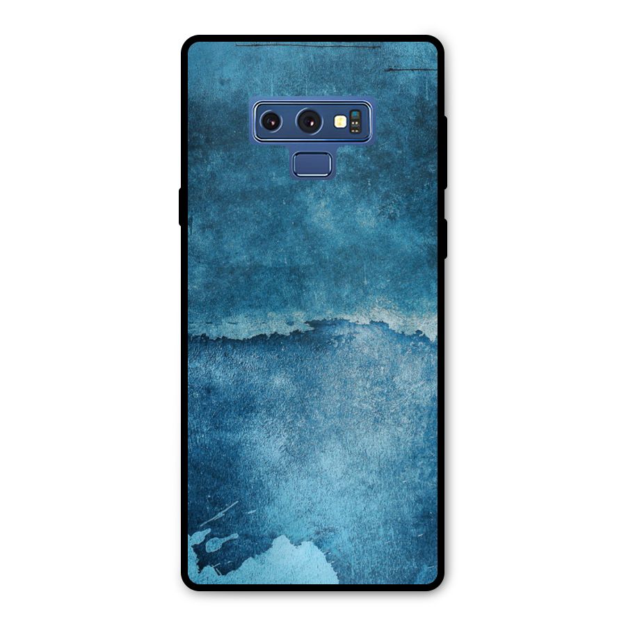 Blue Paint Wall Metal Back Case for Galaxy Note 9