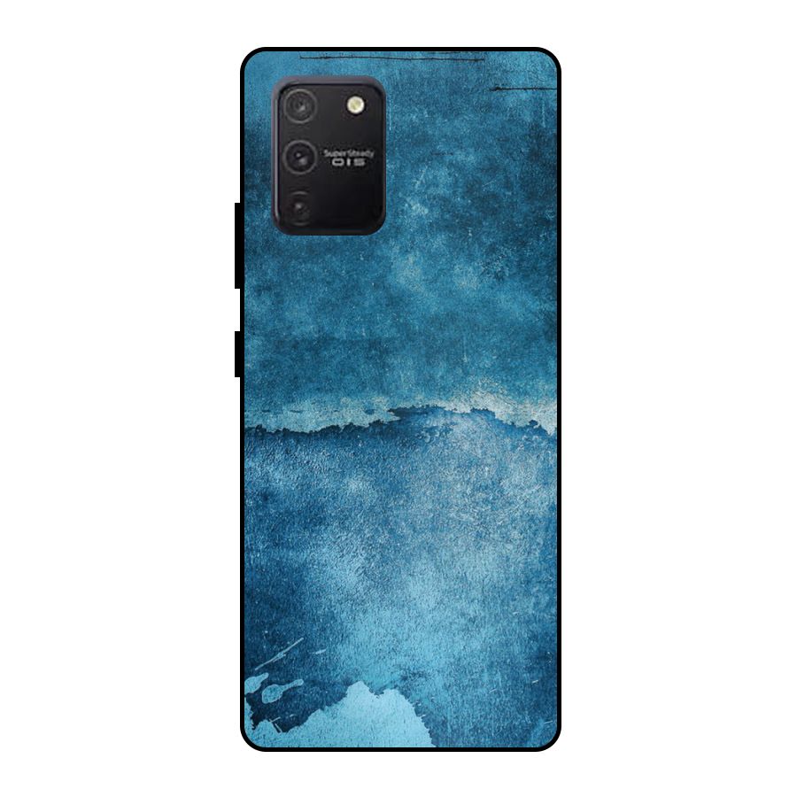 Blue Paint Wall Metal Back Case for Galaxy S10 Lite