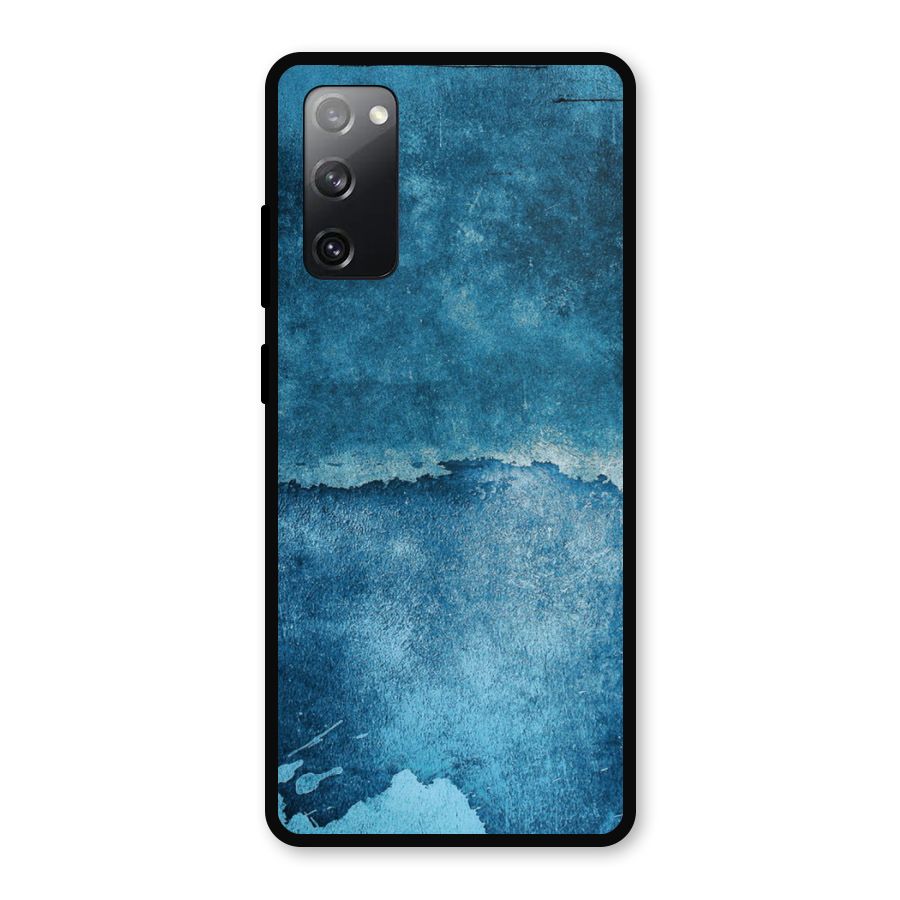 Blue Paint Wall Metal Back Case for Galaxy S20 FE 5G