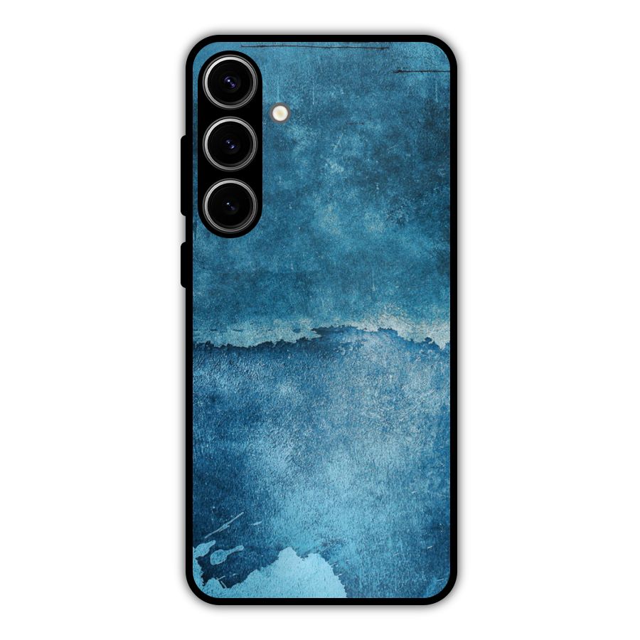 Blue Paint Wall Metal Back Case for Galaxy S24 Plus