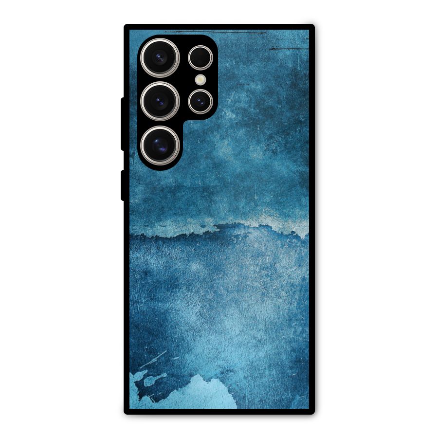 Blue Paint Wall Metal Back Case for Galaxy S24 Ultra