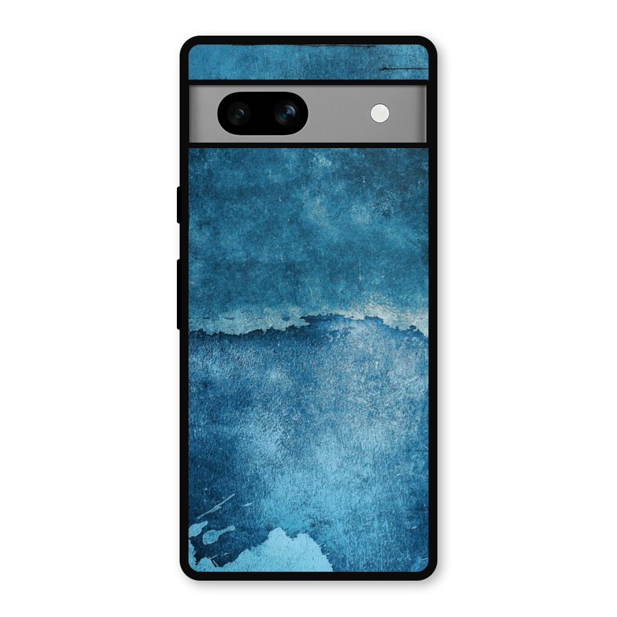 Blue Paint Wall Metal Back Case for Google Pixel 7a