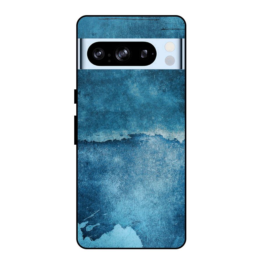 Blue Paint Wall Metal Back Case for Google Pixel 8 Pro