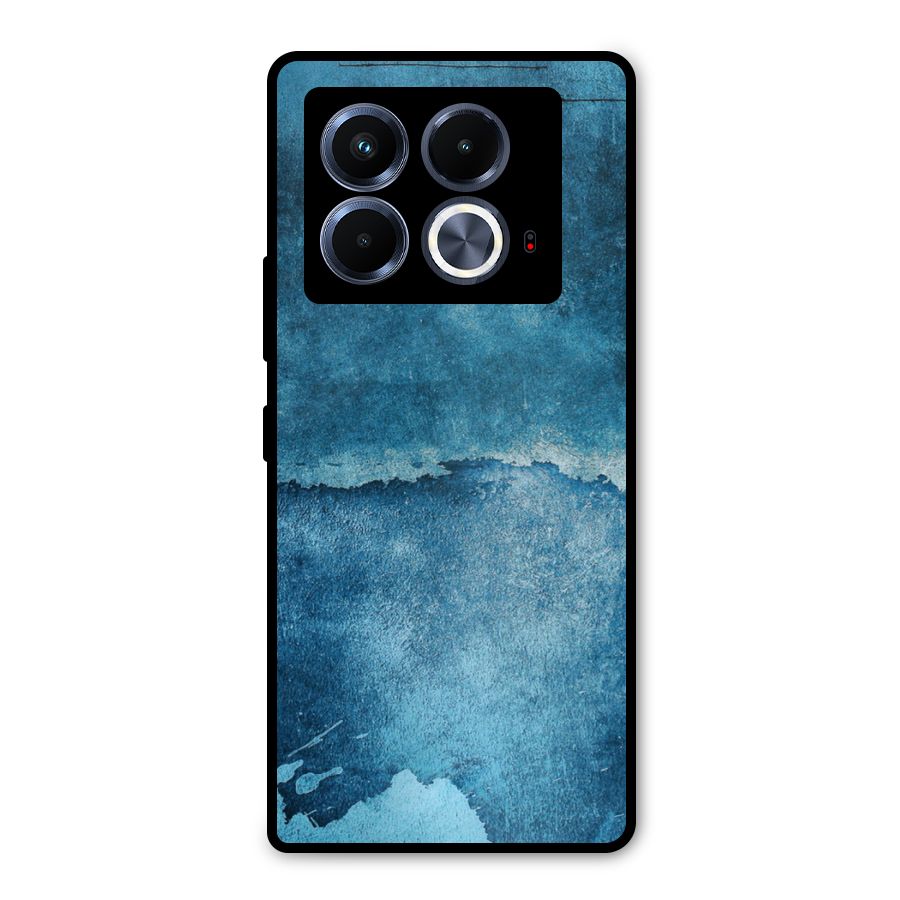 Blue Paint Wall Metal Back Case for Infinix Note 40 5G