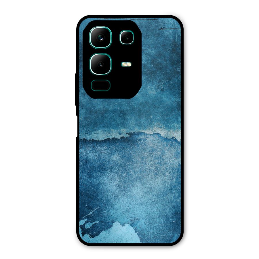 Blue Paint Wall Metal Back Case for Infinix Note 50x