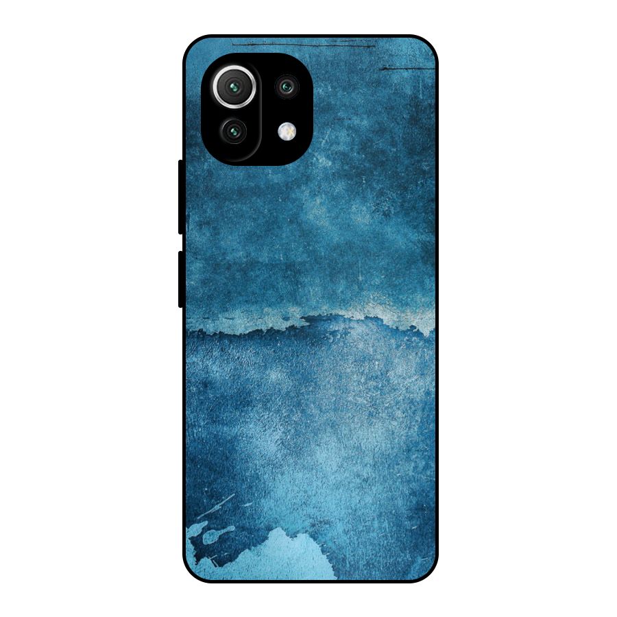 Blue Paint Wall Metal Back Case for Mi 11 Lite
