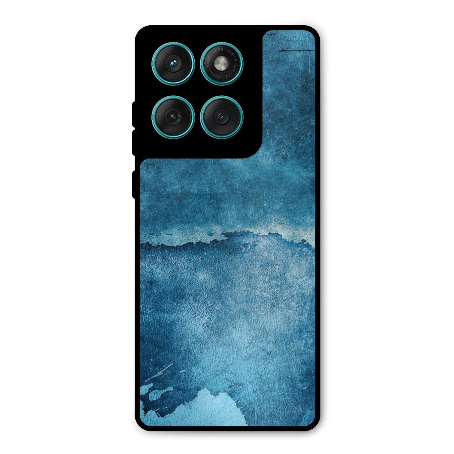 Blue Paint Wall Metal Back Case for Motorola Edge 60 Fusion