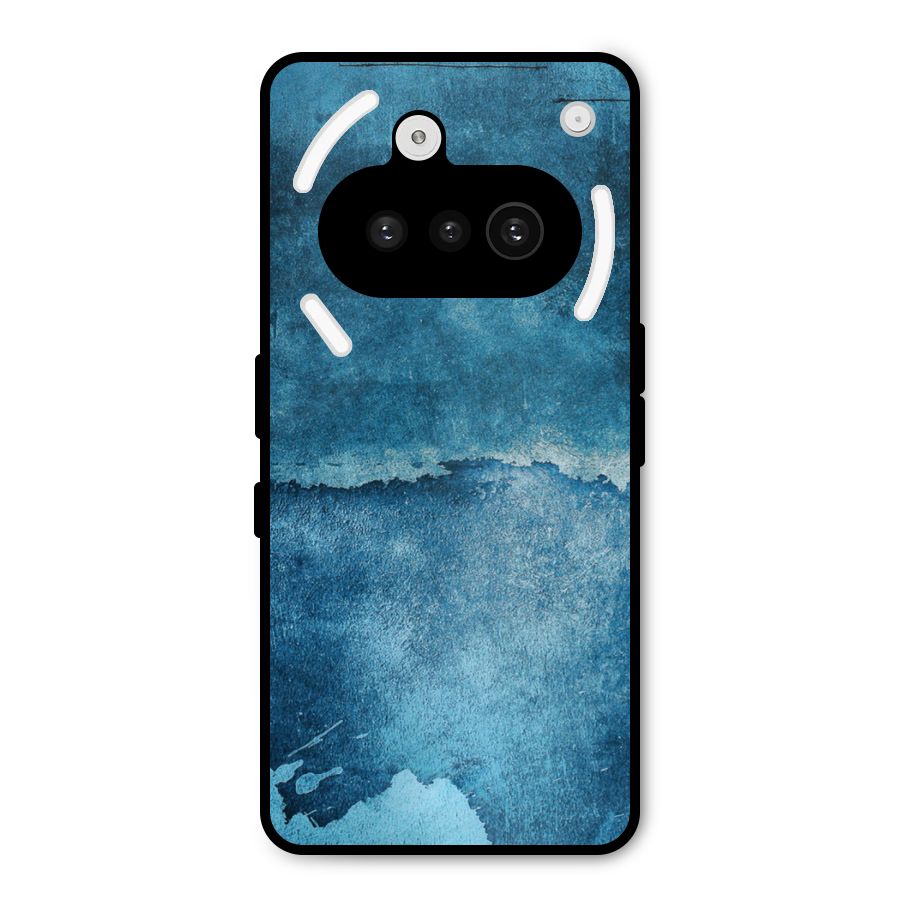 Blue Paint Wall Metal Back Case for Nothing Phone 3a