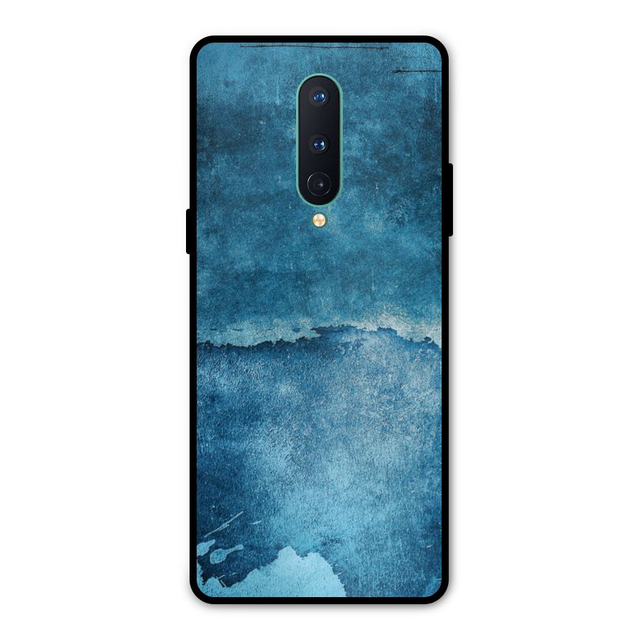 Blue Paint Wall Metal Back Case for OnePlus 8