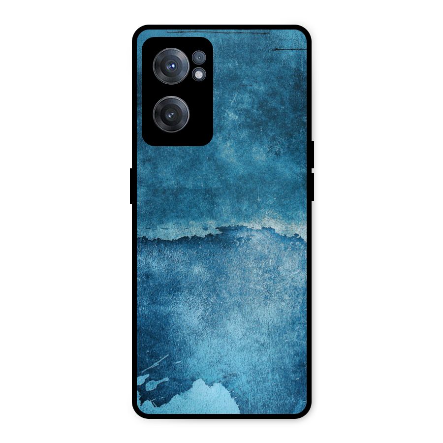 Blue Paint Wall Metal Back Case for OnePlus Nord CE 2 5G