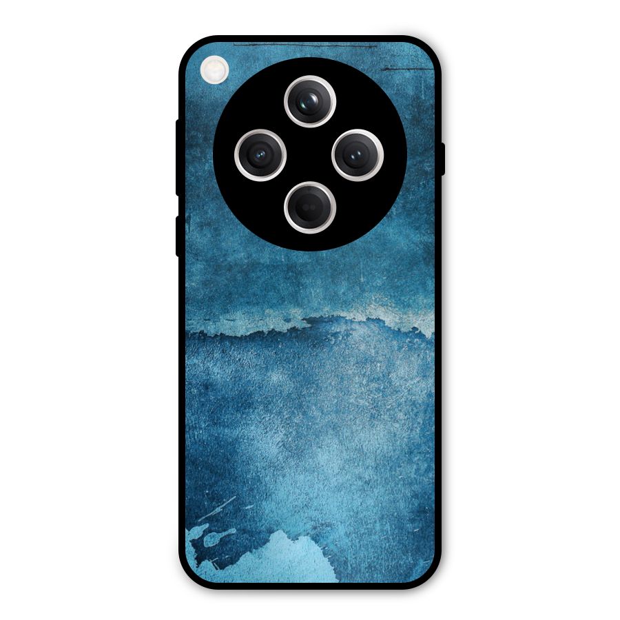 Blue Paint Wall Metal Back Case for Oppo Find X8