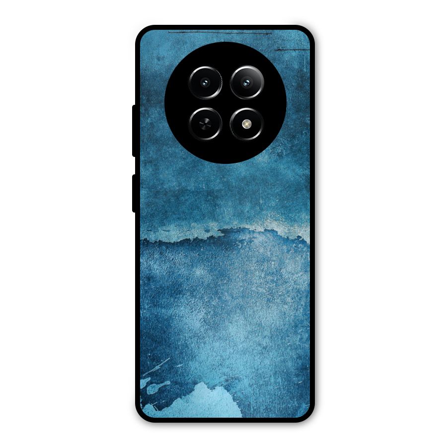 Blue Paint Wall Metal Back Case for Realme 12 5G