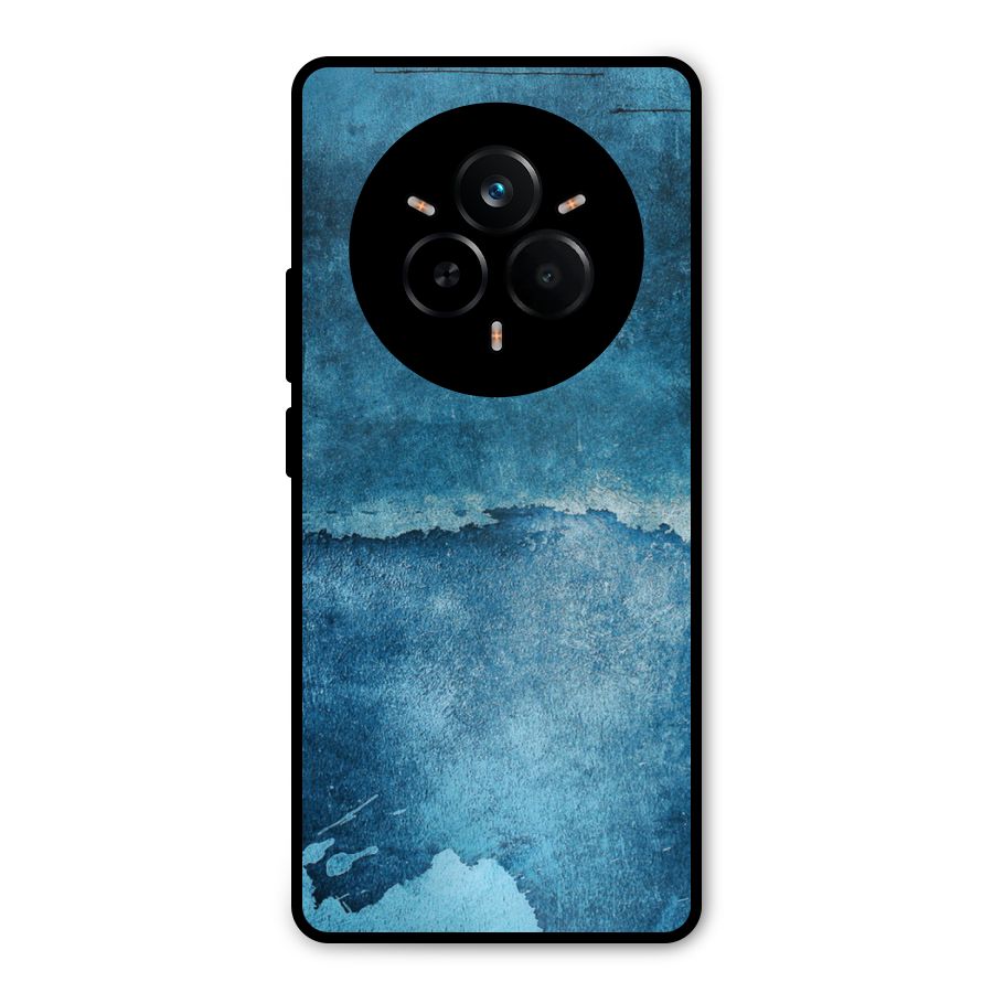 Blue Paint Wall Metal Back Case for Realme 14 Pro