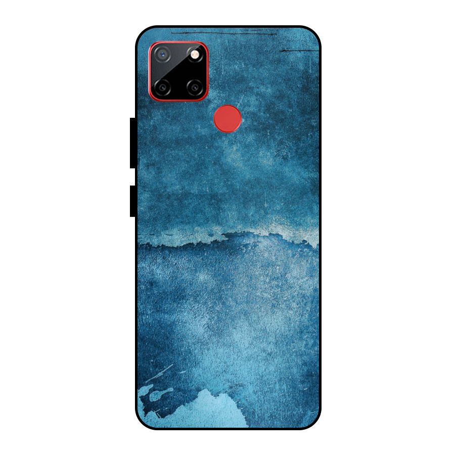 Blue Paint Wall Metal Back Case for Realme C12