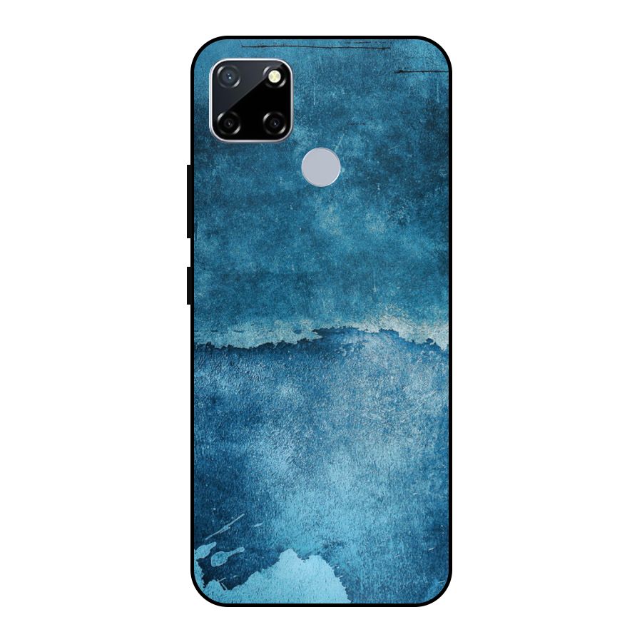 Blue Paint Wall Metal Back Case for Realme Narzo 30A