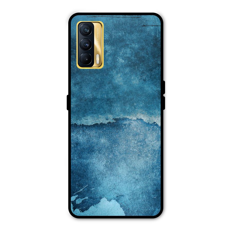 Blue Paint Wall Metal Back Case for Realme X7
