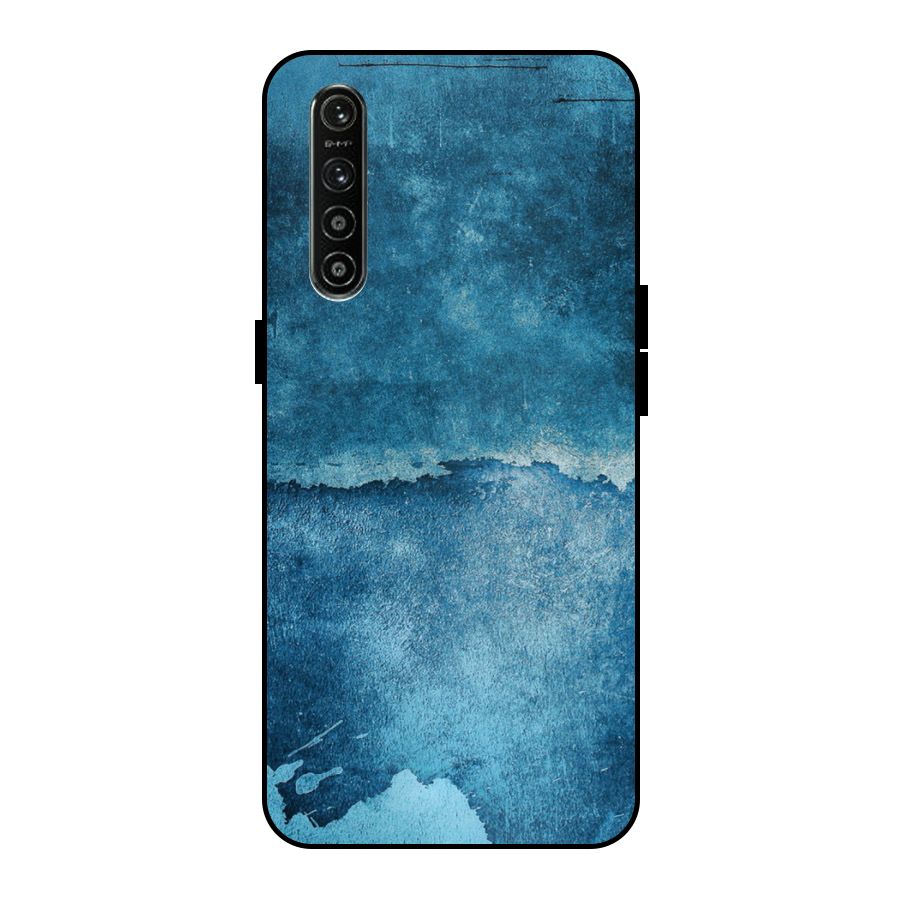 Blue Paint Wall Metal Back Case for Realme XT