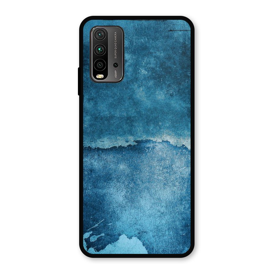 Blue Paint Wall Metal Back Case for Redmi 9 Power
