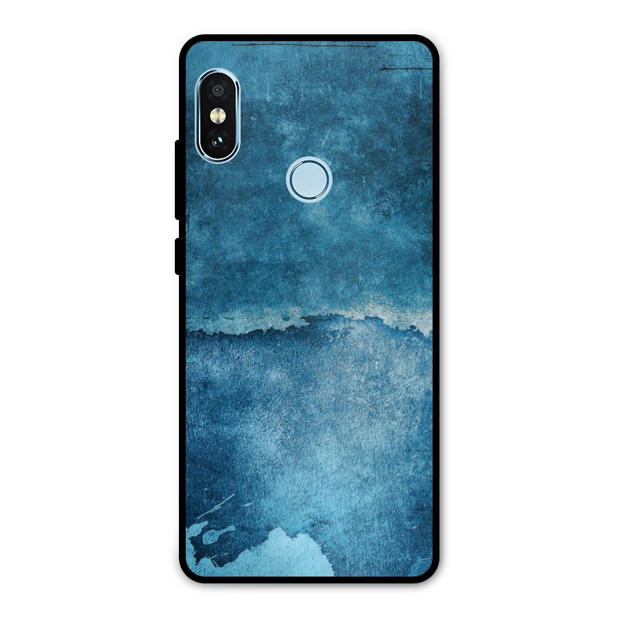 Blue Paint Wall Metal Back Case for Redmi Note 5 Pro