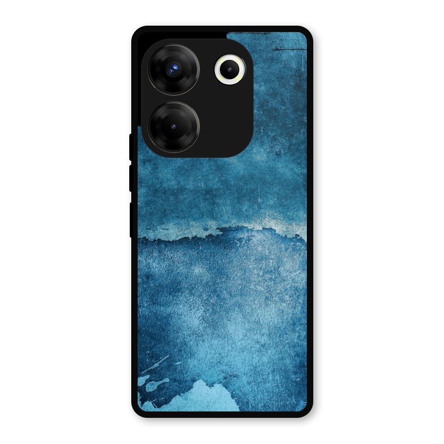 Blue Paint Wall Metal Back Case for Tecno Camon 20