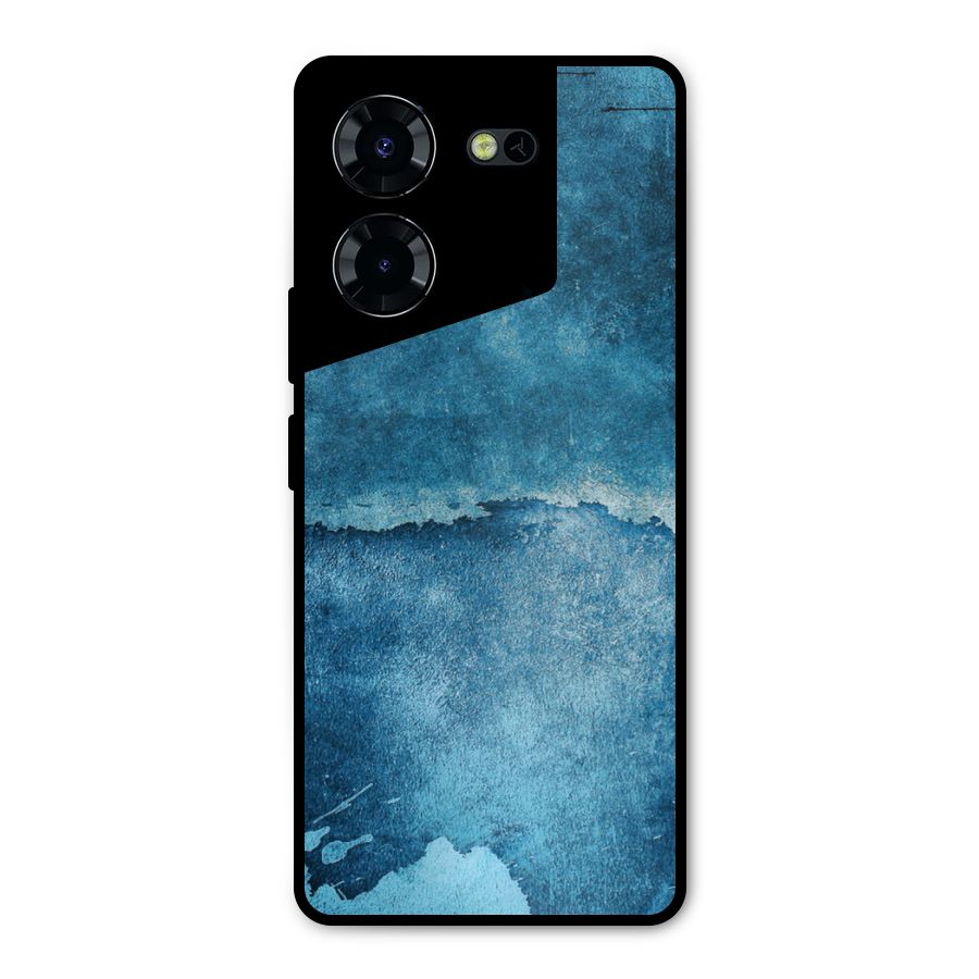 Blue Paint Wall Metal Back Case for Tecno Pova 5 Pro 5G