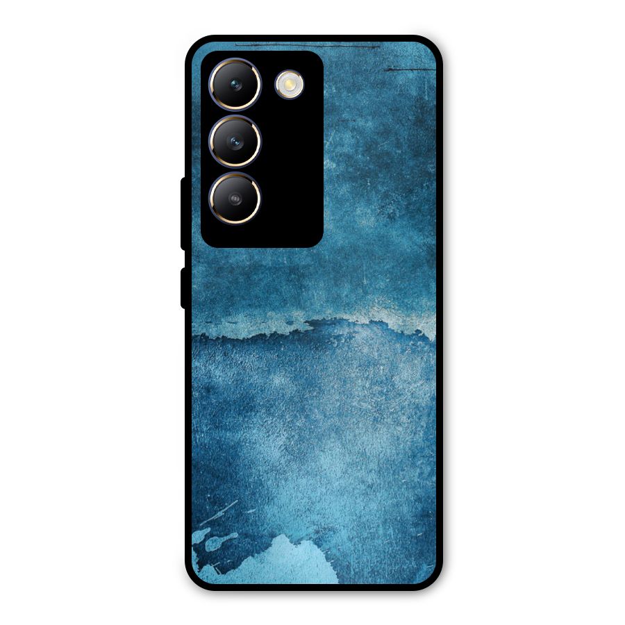 Blue Paint Wall Metal Back Case for Vivo T3 5G