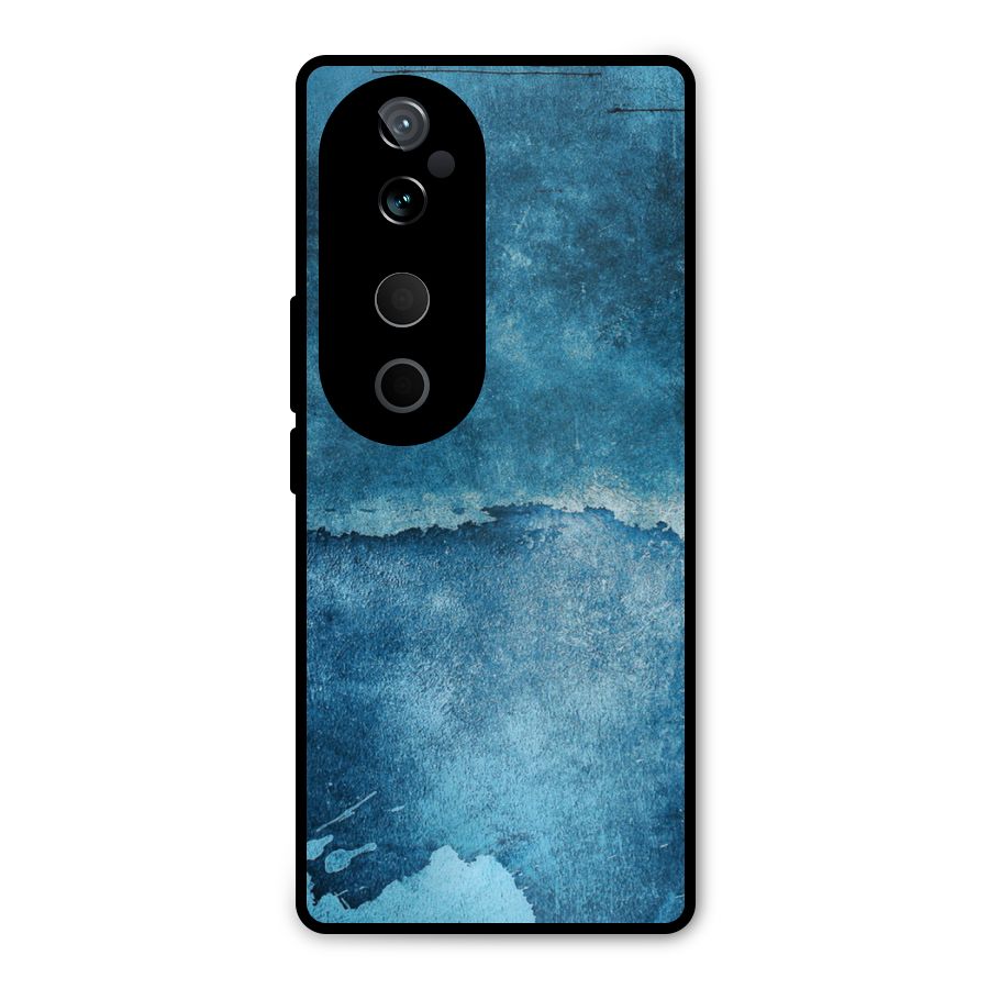 Blue Paint Wall Metal Back Case for Vivo T3 Ultra