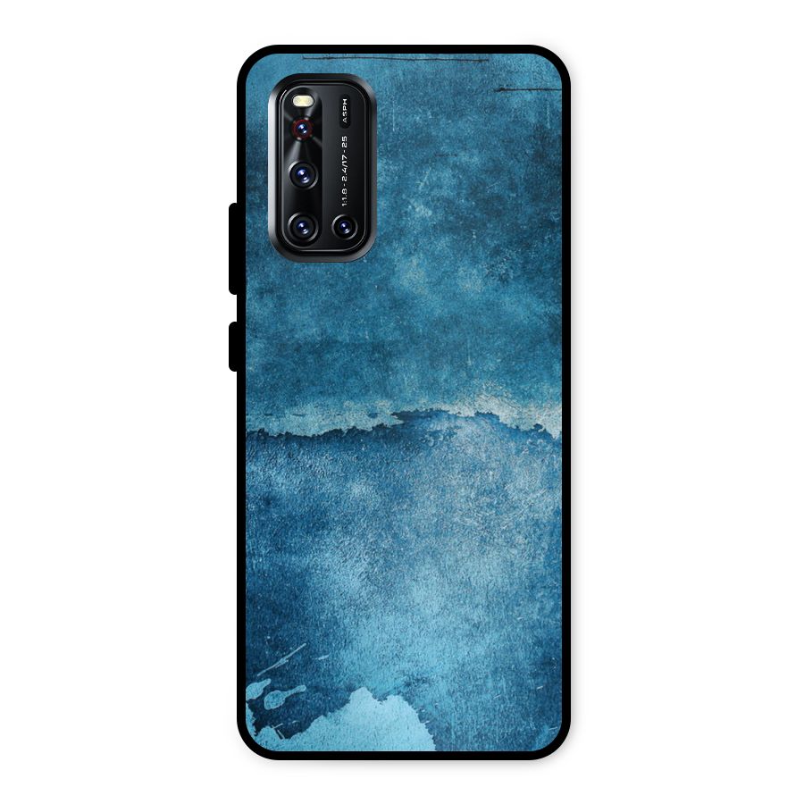 Blue Paint Wall Metal Back Case for Vivo V19