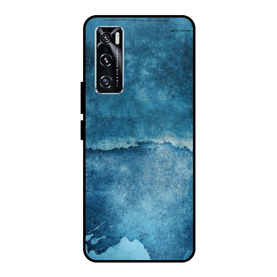 Blue Paint Wall Metal Back Case for Vivo V20 SE