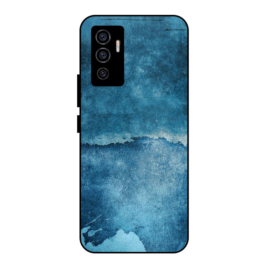 Blue Paint Wall Metal Back Case for Vivo V23e