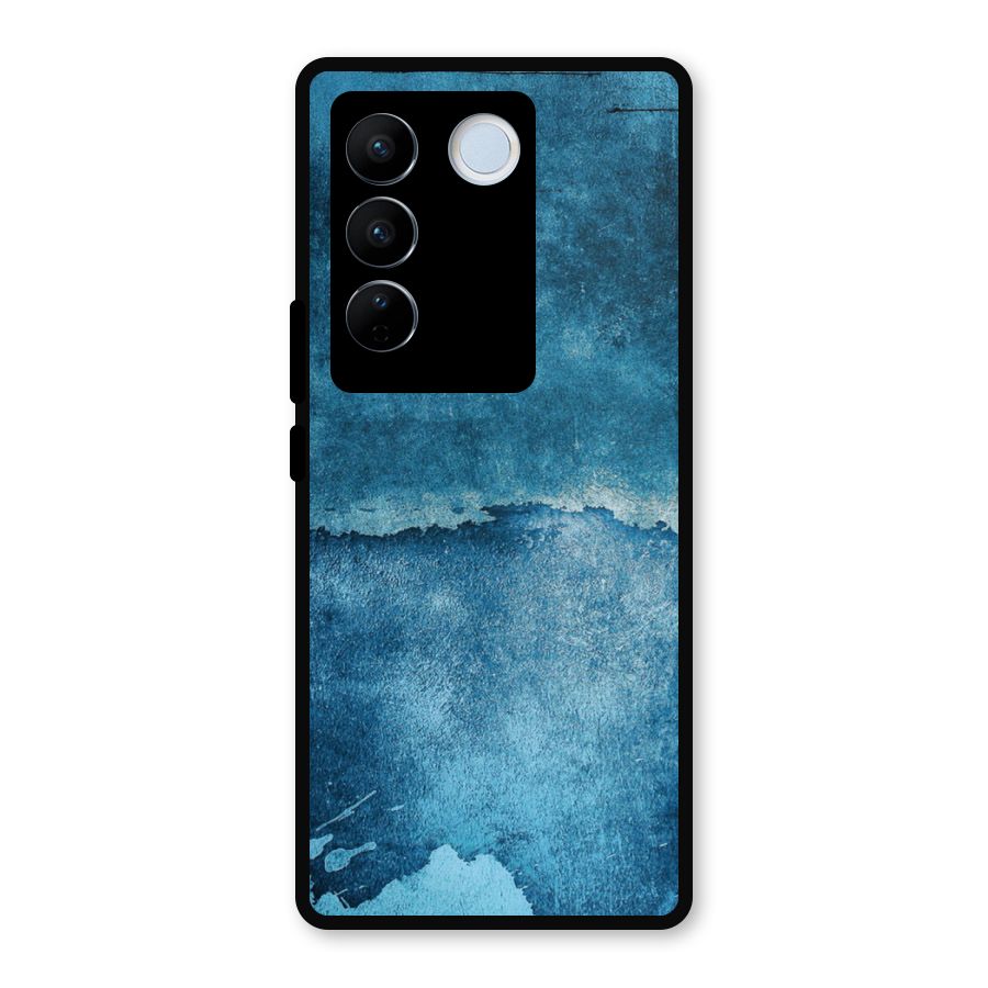 Blue Paint Wall Metal Back Case for Vivo V27