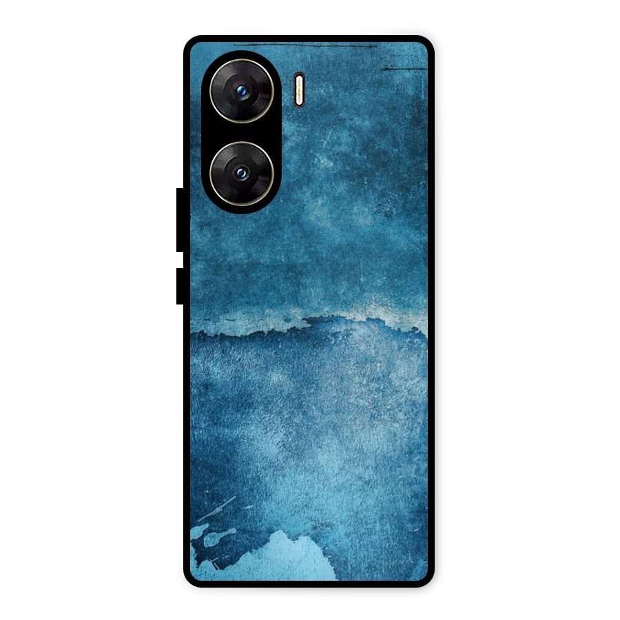 Blue Paint Wall Metal Back Case for Vivo V29e