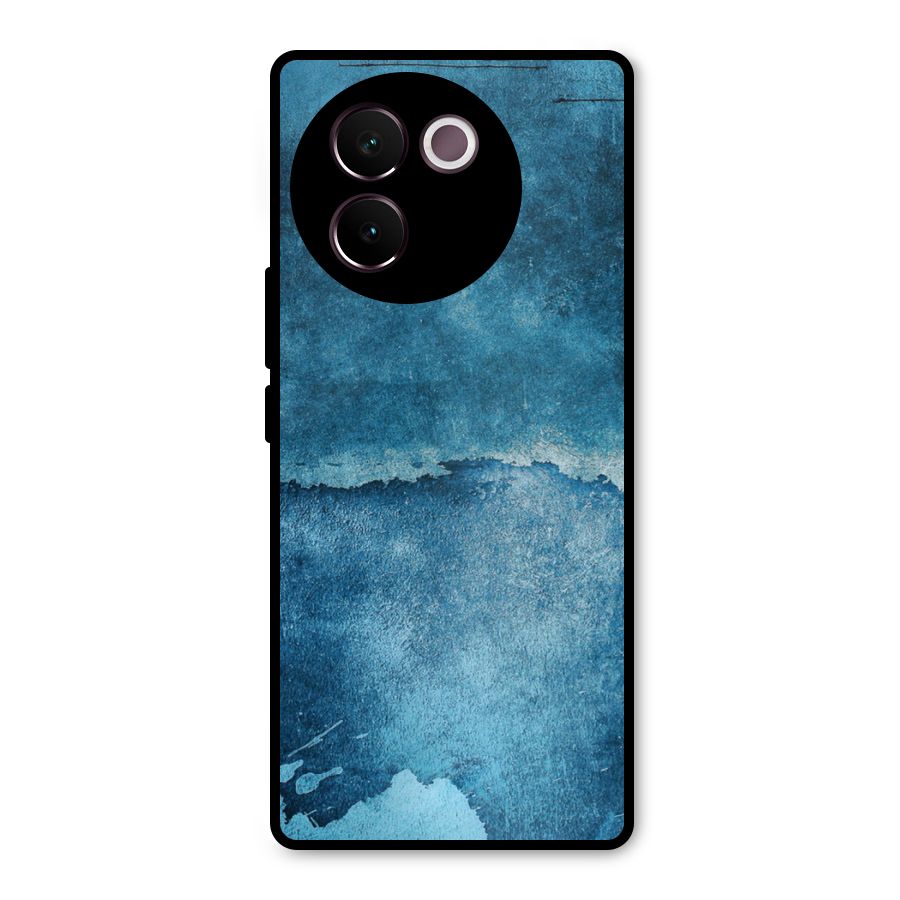 Blue Paint Wall Metal Back Case for Vivo V30e