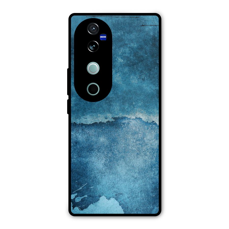 Blue Paint Wall Metal Back Case for Vivo V40 Pro